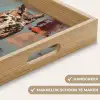 Geschilderd - Abstract - Uil - Bruin Dienblad Rechthoek middel -USP_HandgreepNL