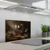 Viool - Rozen - Roze - Bloemen - Stilleven keuken achterwand spatscherm klein -3d_schuin