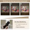 Vrouw - Kauwgom - Graffiti - Neonkleuren Light Box met batterij (Wandlamp) middel -USP_dimbaarNL