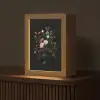 Bloemstuk - Vaas - Zwart Light Box met kabel (Tafellamp) klein -z3d_website