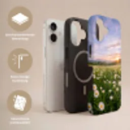 Madelief - Veld - Heuvels - Groen Toughcase MagSafe Apple iPhone 17 klein -USP_Lagen_NL