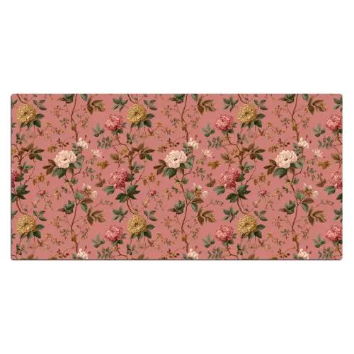 Klassiek - Botanisch - Roze Muismat XXL klein 681 -3d_leeg