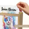 Kat - Kleurrijk - Verf - Dier - Wit Light Box met kabel (Kinderlampje) klein -USP_websiteprintNL