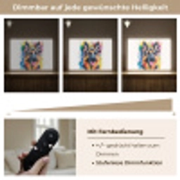 Hond - Verf - Dieren - Kleurrijk - Duitse Herder Light Box met batterij (Wandlamp kind) middel -USP_dimbaarDE