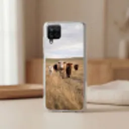 Runderen - Kudde - Landschap - Weide - Rustig Telefoonhoesje Samsung Galaxy A12 klein -sfeer2