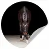 Paard - Modern - Portret Wandcirkel behangsticker klein -3d