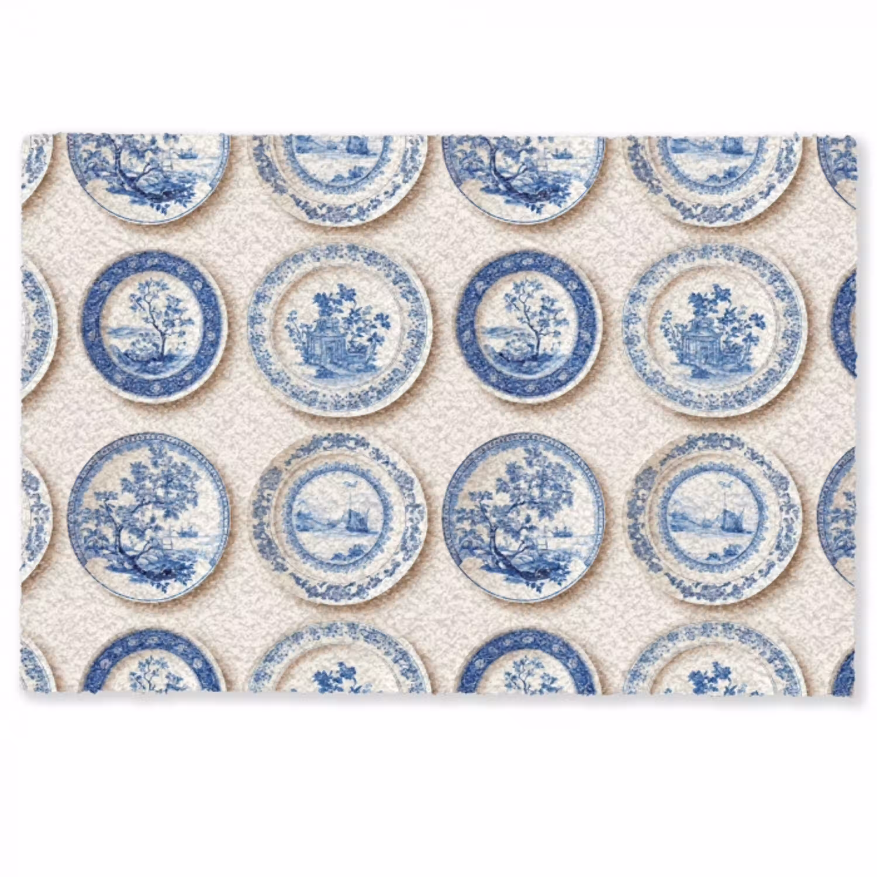 Borden - Bomen - Planten - Blauw Deurmat klein 898 -zkaufland3d