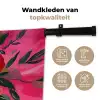 Bloemen - Verf - Roze Wandkleed katoen klein -sfeer2