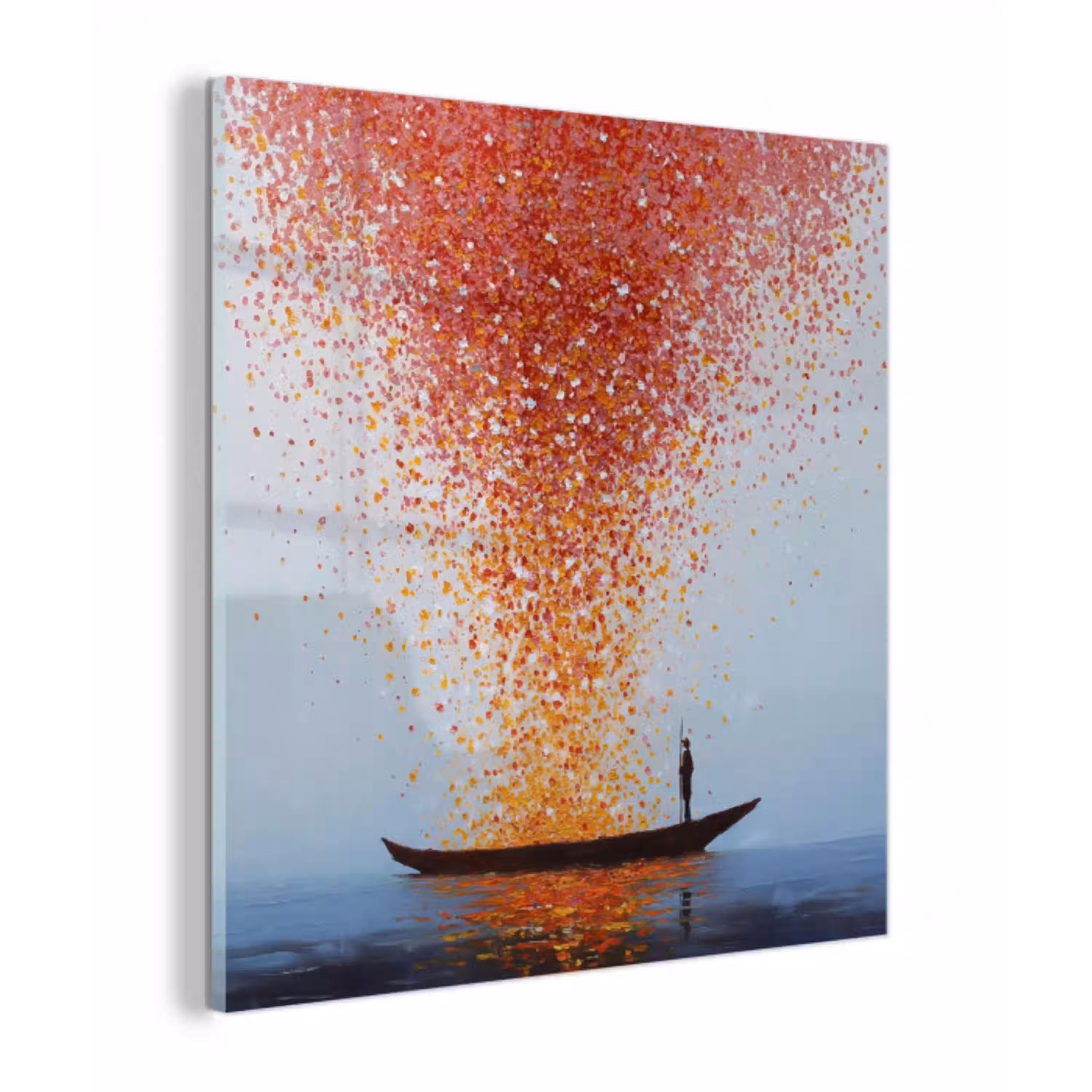 Wolk - Confetti - Boot - Wateroppervlakte plexiglas 5mm klein -z3d