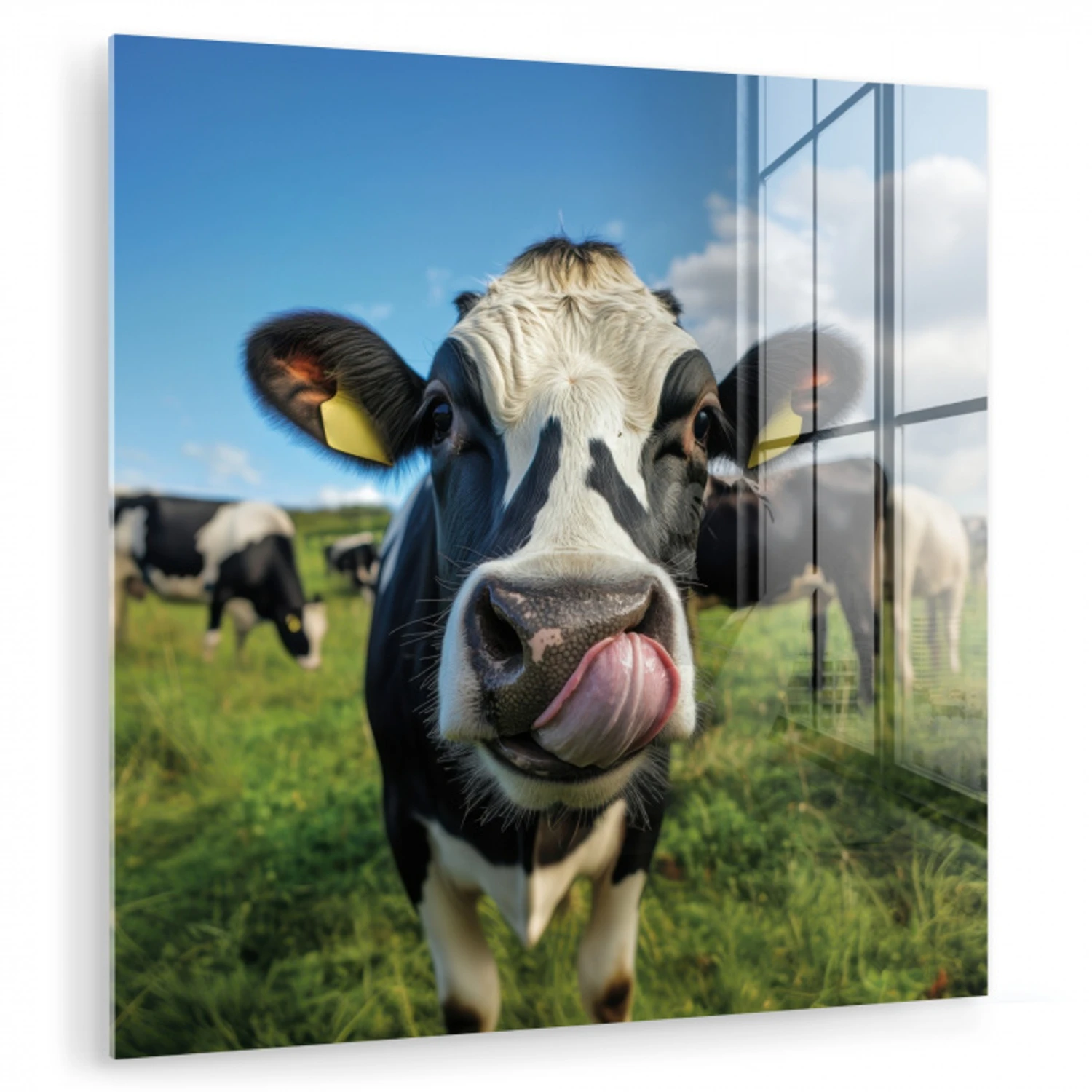 Koe - Tong - Weide plexiglas 5mm klein -zzzproduct_nieuw