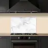 Marmer - Grijs - Wit - Marmerstructuur keuken achterwand spatscherm klein -sfeer1