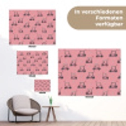 Golfkar - Retro - Roze tuinposter los doek klein 239 -Xsfeer9_DE