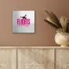 Catch flights not feelings - Vliegtuig - Roze aluminium wit klein -sfeer4