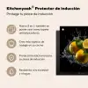 Citroen - Fruit - Geel - Zwart Inductie beschermer vinyl 3mm middel -zzzzzzusp-haakje_ES