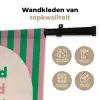 Gestreept - Quote - Ovaal - Roze Wandkleed katoen klein -sfeer2