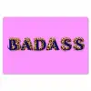 Felroze - Badass - Panterprint - Schaduw Placemat vinyl groot -zzsfeer1_Kitchenyeah-website