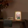 Bloemen - Paars - Wazig Light Box met kabel (Tafellamp) klein -sfeer4