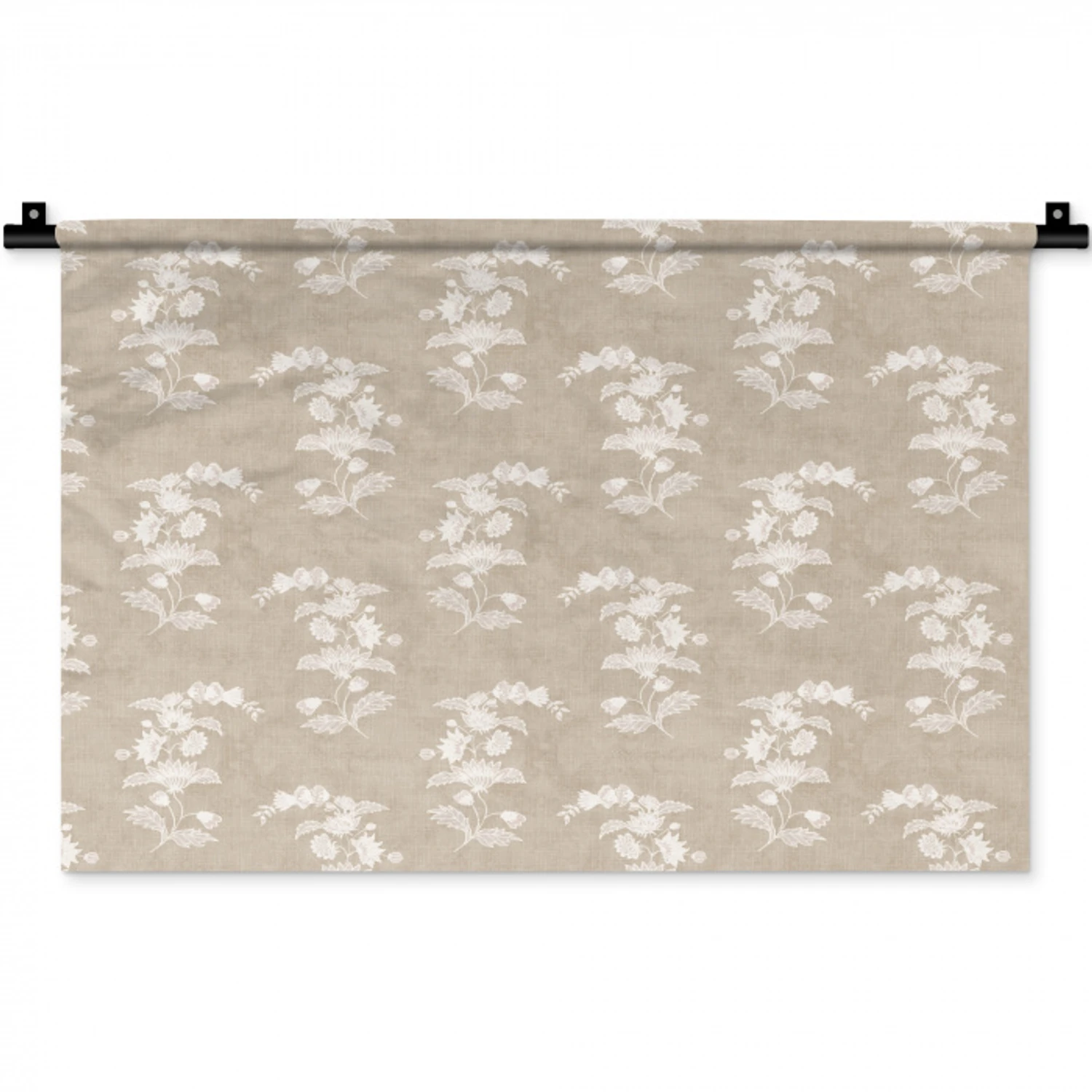 Motief - Beige - Linnen Wandkleed katoen klein 269 -zz3d