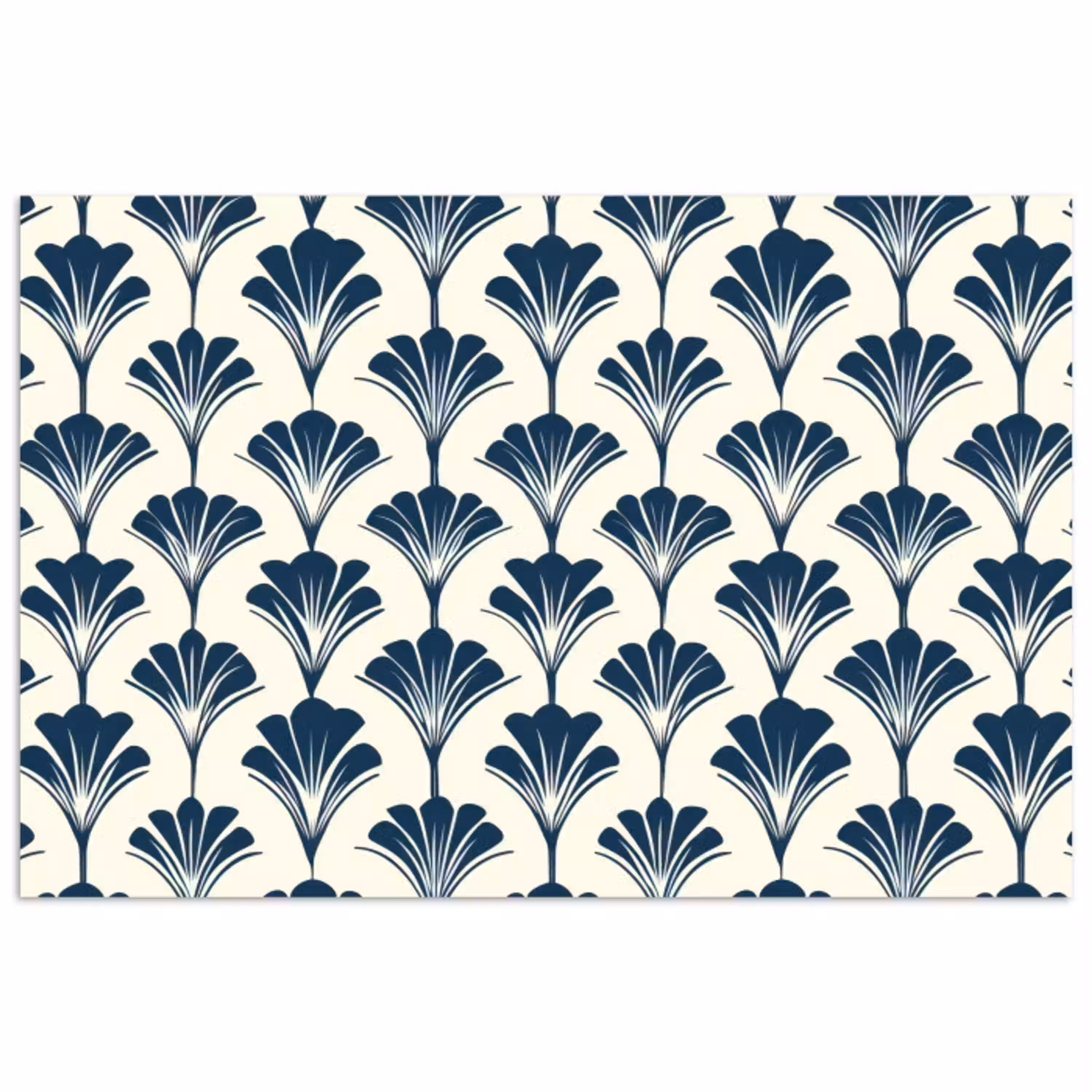 Klassiek - Motief - Blauw poster papier klein 62 -3d