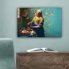 Melkmeisje - Amandelbloesem - Van Gogh - Vermeer - Schilderij - Oude meesters canvas 2cm klein -sfeer4