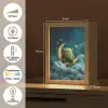 Monster - Groen - Maan - Wolken Light Box met kabel klein -USP_NL