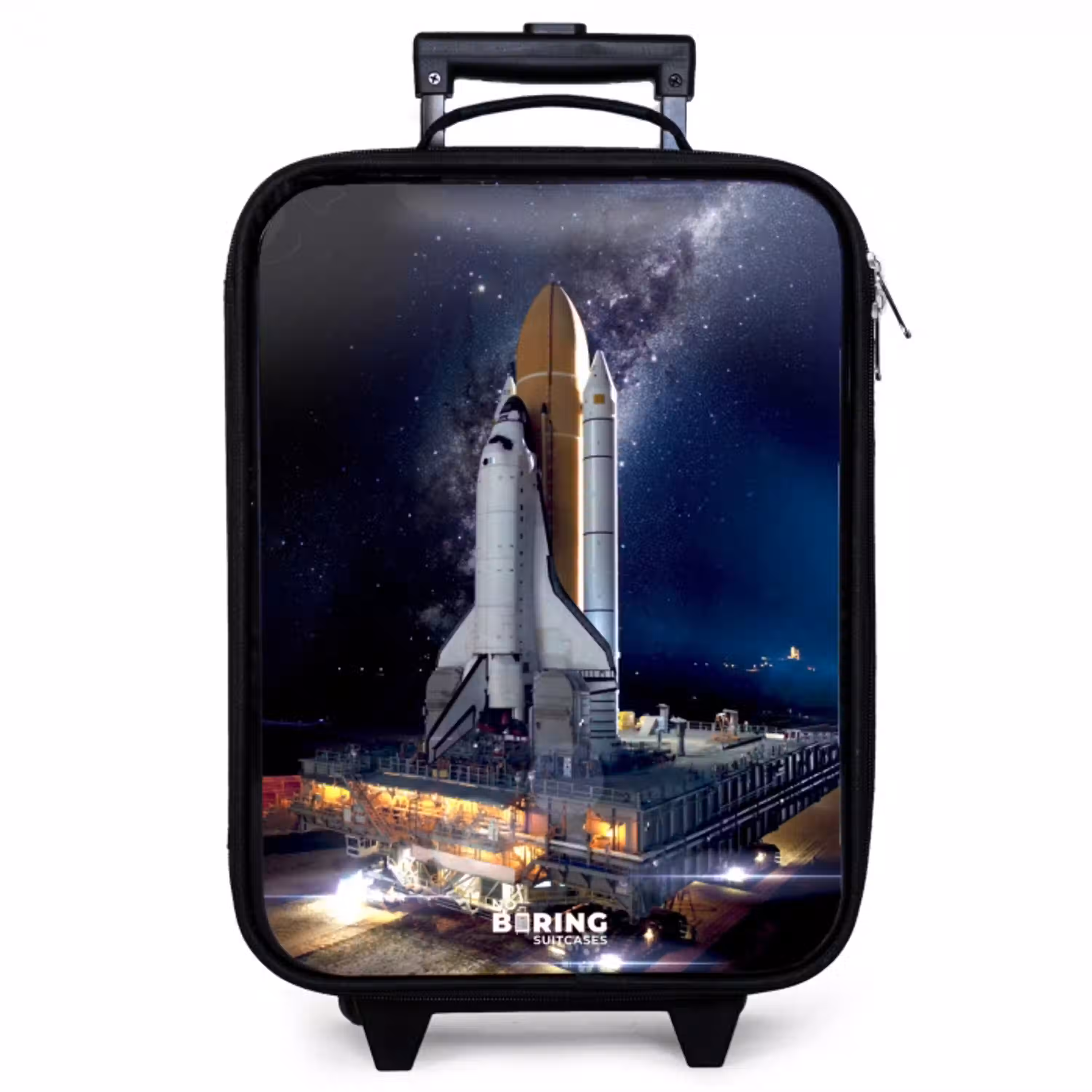 Spaceshuttle die kan opstijgen Kinderkoffer - Zwart klein -zzz_website3d