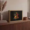 Schaal - Boeket - Bloemen Light Box met batterij (Wandlamp) middel -sfeer2
