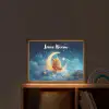 Knuffel - Monster - Maan - Wolken Light Box met batterij (Wandlamp kind) middel -sfeer1_kind