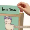 Alpaca - Bloemendiadeem - Groen Light Box met kabel (Kinderlampje) klein -USP_websiteprintNL