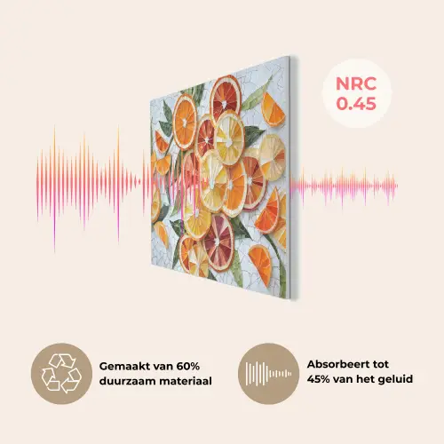 Schijfjes - Fruit - Oranje - Mozaïek PET vilt klein -USP_NL