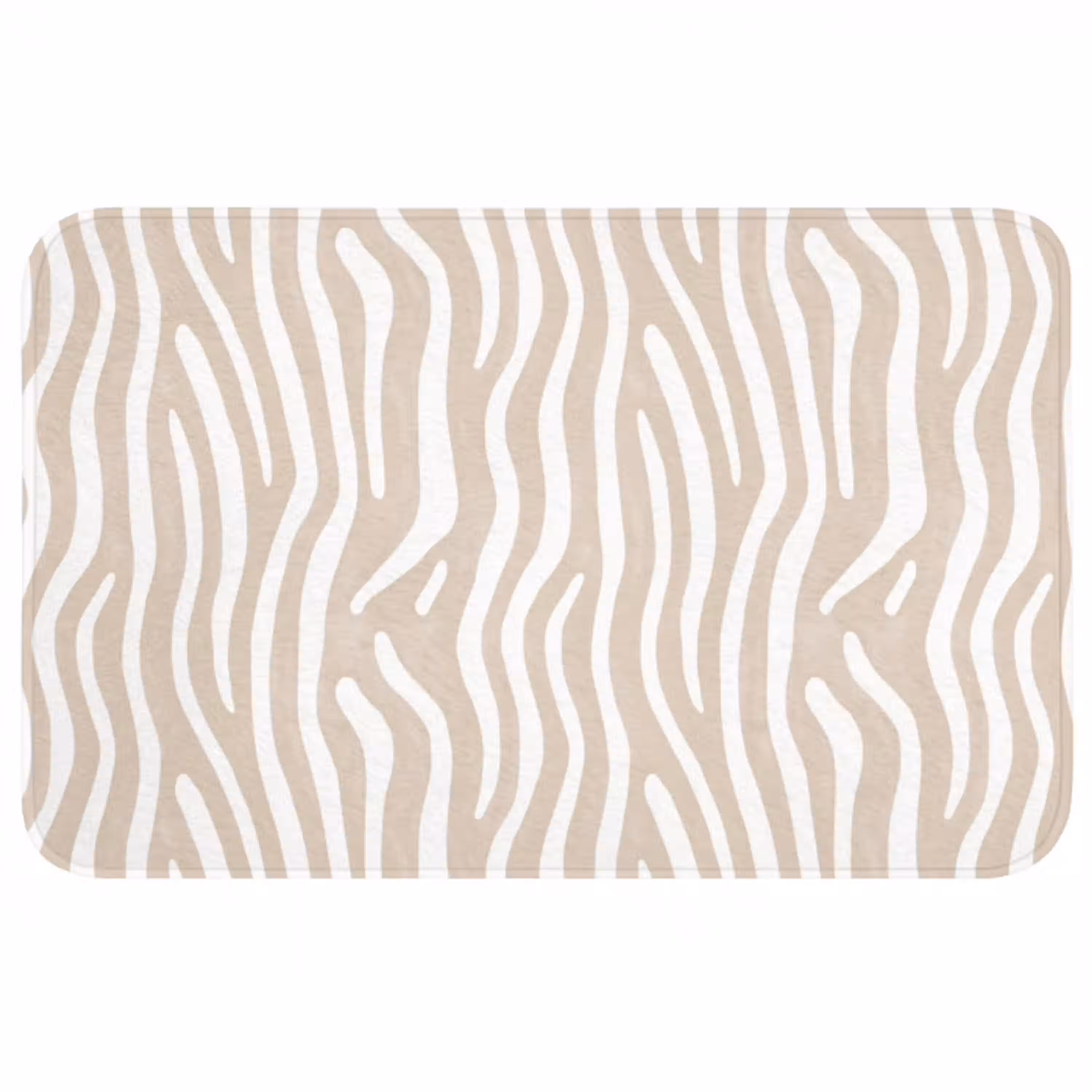 Abstract - Zebra - Beige WCmat middel 1009 -3d