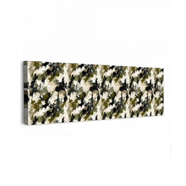 Donker - Groen - Camouflage - Schilderachtig canvas 2cm klein 828 -z3d