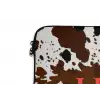 Koeienprint - Limited edition - Rood laptophoes neopreen klein -detail