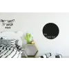 Zwart - Minimalistisch - Valentijn Wandcirkel aluminium klein -kinderkamer
