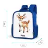 Jong hertje met gewei en witte stippen Kinderrugzak - Blauw middel -productfoto_formaten