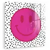 Smiley - Roze - Stippen plexiglas 5mm klein -zzzproduct_nieuw