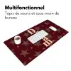 Sterren - Luipaardprint - Dream - Bordeaux Muismat XXL klein -zsfeer4_frans