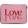 Love - Roze - Spiegeling laptophoes neopreen klein -zkaufland3dotto