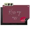 Kiss my ass - Lip - Bordeaux Inductie beschemer met haakjes klein -3d