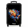 Sportvissen met graffiti NBS - Handbagage koffer - Kinderen Unisex middel -productfoto_recht