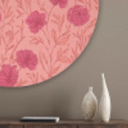 Weidebloemen - Romantisch - Roze Akoestische PET Vilt - Rond klein 838 -sfeer5_closeup