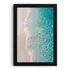 Kust - Zand - Blauw fotolijst zwart zonder passe partout klein -3d