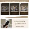 Tijger - Verfspatten - Goud Light Box met batterij (Wandlamp) middel -USP_dimbaarNL