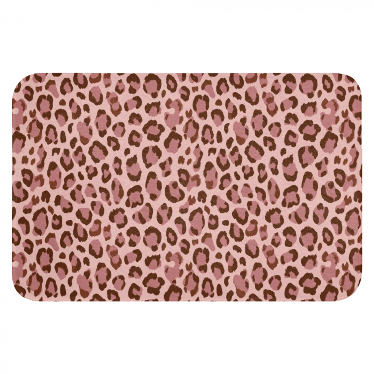 Luipaard - Patroon - Roze Badmat klein 997 -3d