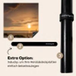 Duinzicht op Zonsondergang Inductie beschermer vinyl 3mm middel -zzzzzzz-induclip_DE