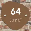 Bruin- Modern Naambord Organisch middel -sfeer10