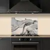Marmer - Goud - Grijs keuken achterwand spatscherm klein -sfeer1