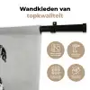 Zonnebril - Dalmatiër - Wijnglas - Tong Wandkleed katoen klein -sfeer2