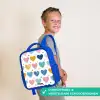Hartenpatroon Kinderrugzak - Blauw middel -sfeer3_NL
