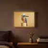 Ijsvogel - Pilaar - Koksmuts - Vogel Light Box met batterij (Wandlamp) middel -sfeer4